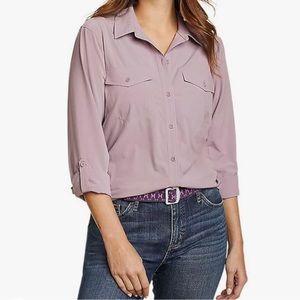 Eddie Bauer departure shirt purple NWT